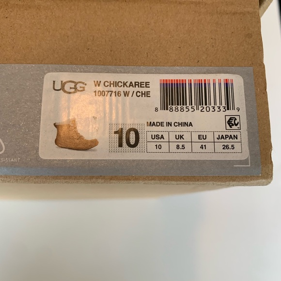 UGG Chickaree Tan Shearling Winter Boots Excellent Condition Women’s Size 10 - Picture 12 of 13